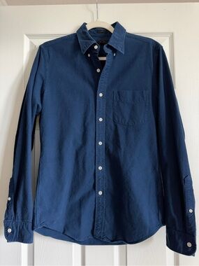 J. Crew Deep Navy Button-Down Casual Shirt